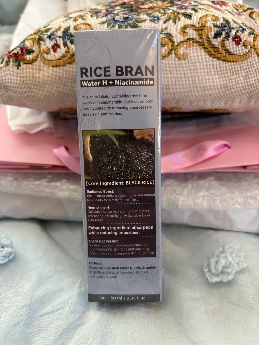 Rice Bran Water H + Niacinamide Exfoliator